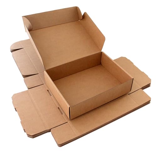 12x9x3 Brown Shipping Boxes 20 Pack Corrugated Mailers for Packing