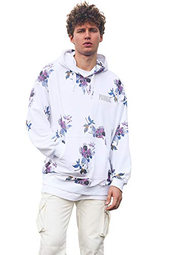 Sweat à capuche Prodigal All The Decayed Flowers blanc en taille S