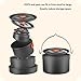 TKOWTB Cooking Pot Set 3-5 People Outdoor Camping Cookware, Rice Cooker Kettle Set Utensil