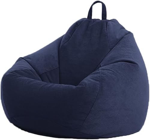 NONCHI Funda para silla puff para adultosadolescentes (sin relleno), almacenamiento de animales de peluche de pana de alta calidad, funda para sofá