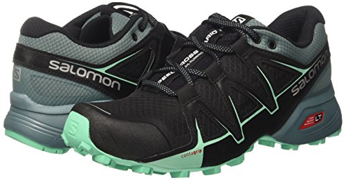 Salomon Bota feminina Speedcross Vario 2 W para mochila, Preto, 7.5