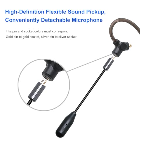 Câble MMCX avec microphone pour écouteurs SE215 SE535 tressé 3.5mm