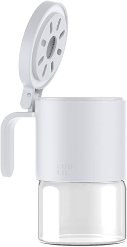 Miniatura 9 de Zuutii Tarros de vidrio para especias a prueba de humedad con cucharas, juego de 2 botellas de especias de 10 onzas  10.1 fl oz, mini tarros de