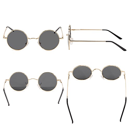 Image of Vintage Small Round Polarized Hippie Sunglasses for Men Women Circle Sun Glasses NP1002