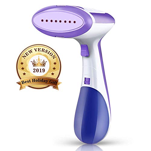 Roawon Garment Steamer Handheld, Mini Portable Clothes Steamer for Travel and Home, 240ml High Capacity Ultra Fast Heat-up Auto-Off Anti-Leakage Fabric Steamer- Works at All Angles