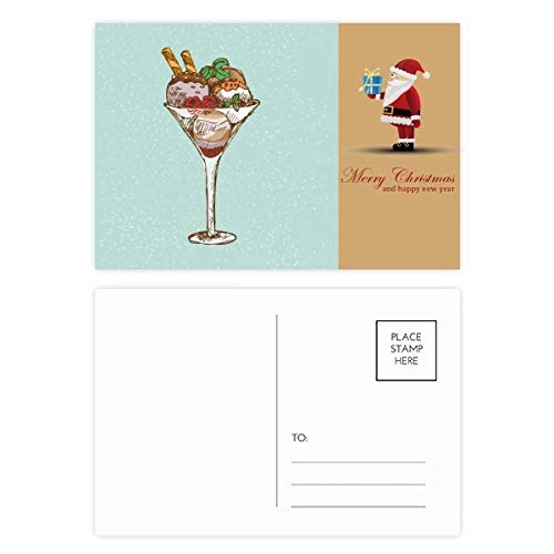 Cartes postales feuille de fleur Père Noël : le cadeau de correspondance