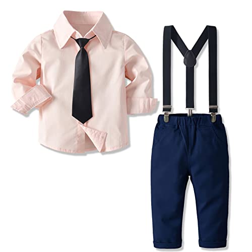 Image of Yilaku Baby Boy Clothes Toddler Dress Outfits Cotton Shirt + Jean Pants 2 Piece Boy Suit sets 1-7 Years