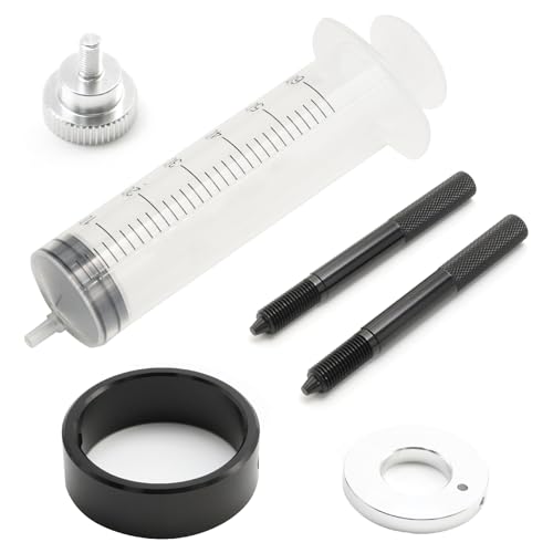 Image of Saihisday Universal Motorcycle Fork Service Tool Kit, Fork Maintenance Tool Set Fork Oil Level Tool, Fork Spring Compressor and Damper Rod Bleed Tool
