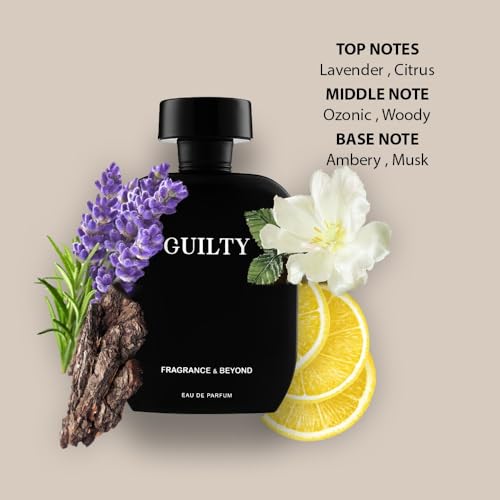 Image of Fragrance & Beyond Ombre Eau de Parfum & Guilty Eau de Parfum for Men (100ml) - French Luxury Blend with Citrus, Lavender & Amber | Intense Long Lasting Scent | Best Gift for Men