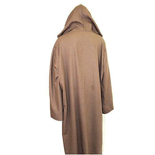 Dark Brown Robe Jedi Cloak Obi Anakin Costume Star Wars Wear #TOP2