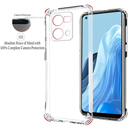 Image of TheGiftKart Best Camera Protection Back Cover Case for Oppo F21 Pro 4G | Ultra Clear Soft Case | Inbuilt Dust Plugs | Slim & Protective Back Case Cover for Oppo F21 Pro 4G (Transparent)