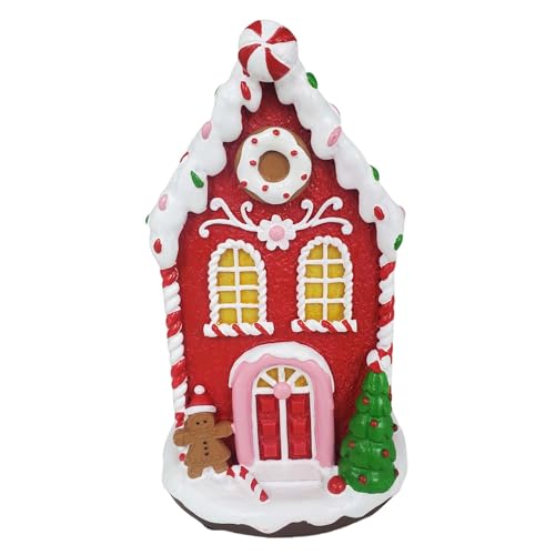 Memeyou COTTAGE-64 Christmas Village House Led Lighted Scene Collectible Buildings Accessories Town Ornaments Figurines Winter Indoor Room Desktop Décor  cover