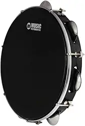 PANDEIRO MUSIC PHX 10 CORPO 87ABS PELE POLY 7 AFINAÇÕES Cor:Preto