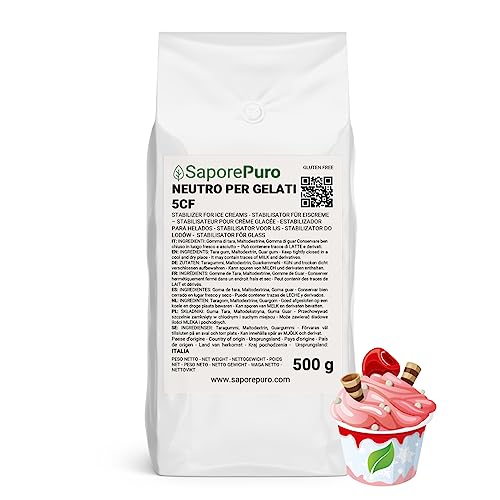 Saporepuro NEUTRO ESTABILIZANTE para helados y sorbetes 500 gr con harina de tara y guar