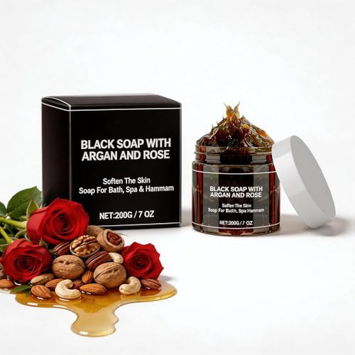 Moroccan Black Soap Hammam Exfoliating Face and Body Cleanser