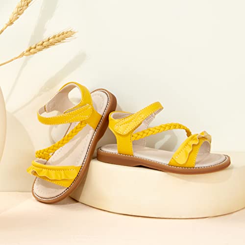 Image of GINFIVE Toddler Girls Sandals Little Girls Kids Summer Shoes Toddler Sandals