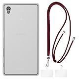 Shantime Sony Xperia Z5 Premium Case + Universal Mobile Phone Lanyards, Neck/Crossbody Soft Strap Silicone TPU Cover Bumper Shell for Sony Xperia Z5 Premium (5.5”)