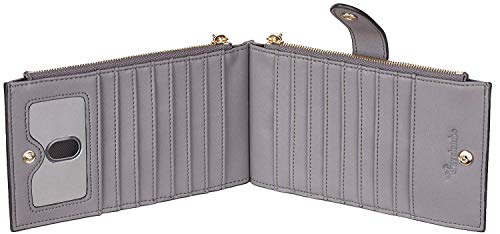 Image of Travelambo Leather Wallets for Women Slim RFID Blocking Bifold Credit Card Holder Wallet