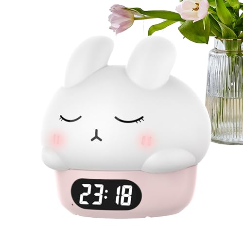 Réveil en forme de lapin en silicone, cadeau chambre idéal - 7