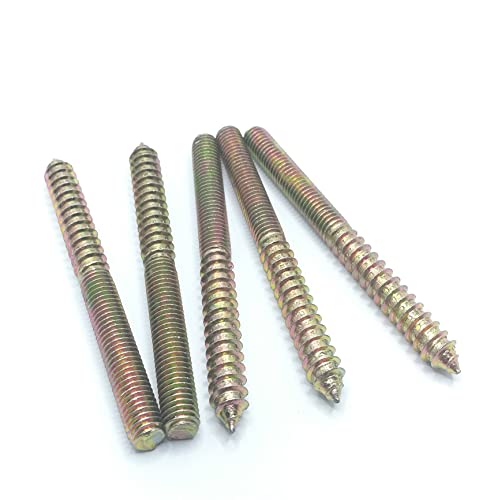 Image of Hanger Bolt M8x90 Double Headed Bolt Self-Tapping Screw for Furniture 15Pcs