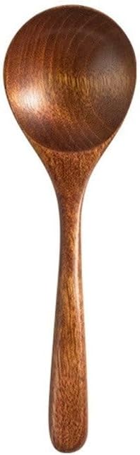 木製スプーン クリエイティブな木製スプーン デザートスプーン ティースプーン 木製カトラリースプーン(Colour 2,20x6cm