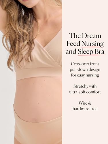 Image of HATCH The Dream Feed Nursing & Sleep Bra, Stretchy & Wireless with Crossover Pull-Down Design for Breastfeeding