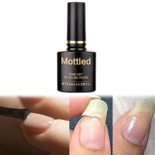 MSLing 2022 Nagelreparatur Schutzgel, gesprenkeltes Nagelreparatur Schutzgel, Nagelbehandlungs Reparaturgel, sofortiges Nagelreparatur-Schutzgel für rissige Naturnägel (Top Coat/Base Coat) Cover