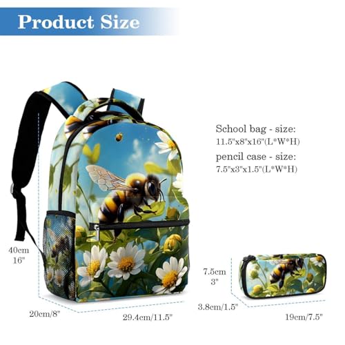 Ensemble de 2 sacs d'école multicolore à bretelles matelassées - 2
