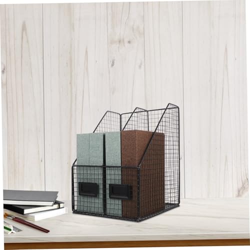 Porte-documents vertical et étagère de rangement pour bureau pour libérer de l'espace immédiatement - 5