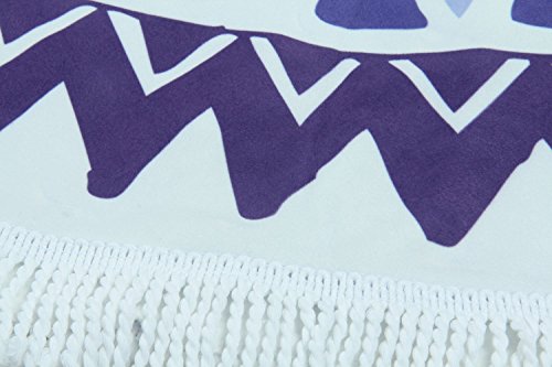 Winthome Mandala Asciugamano Rotondo di Spiaggia