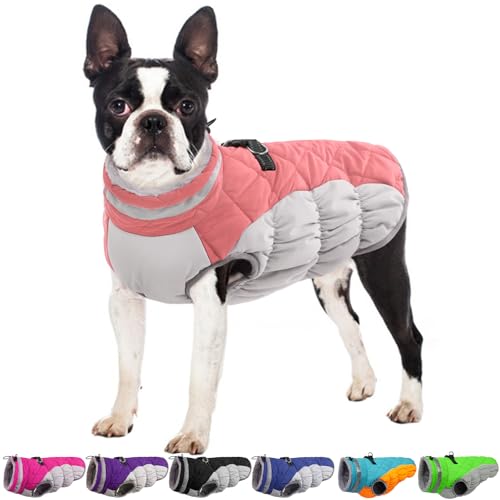 OUOBOB Dog Jackets for Medium Dogs,Medium Dog Coat,Warm Pet Winter Coat Zip Up Back,Waterproof Dogs...