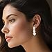 Fashion Clip On Earrings, Hypoallergenic Clip-On Golden Earring Non Pierced Round Pearl Jewelry No Piercing Required, Gifts for Women (Golden+ Pearl)