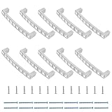 Bivethoi 10 Pcs Crystal Drawer Pulls, Rhinestone Handles, Silver Zinc Alloy Cabinet Handles for Kitchen Cupboard Bedroom,96mm / 3.78' (Hole Centers)