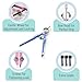 Mr. Pen- Professional Compass for Geometry, Blue with Extra Leads, Metal Compass with Lock, Drawing Compass, Geometry Compass, Math Compass, Compass Drawing, Drafting Compass, Drafting Tools