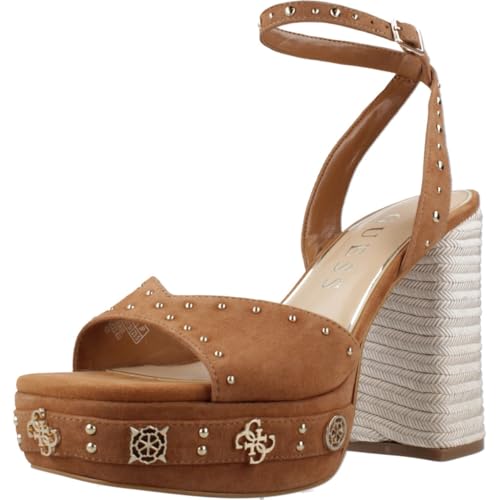Sandale Valice2 TC 120 Brown GUESS chaussure talon haut aiguille daim marron