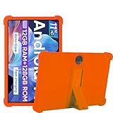 YKWXSC Hülle für COLORROOM C5 11 Zoll, Silikon Leicht Stoßfest Schutzhülle mit Ständer für COLORROOM C5 11 Zoll, Orange