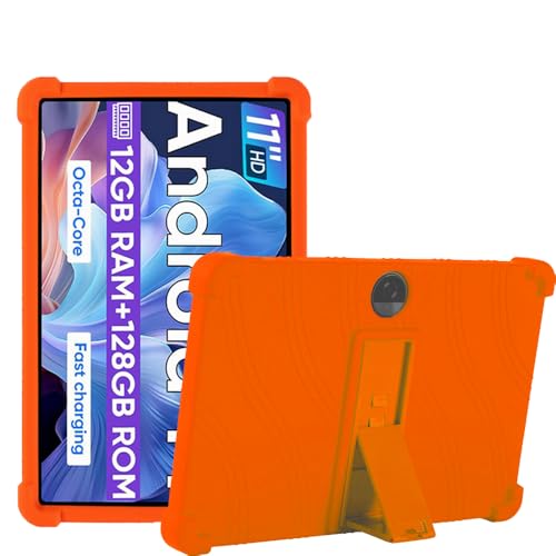 YKWXSC Hülle für COLORROOM C5 11 Zoll, Silikon Leicht Stoßfest Schutzhülle mit Ständer für COLORROOM C5 11 Zoll, Orange