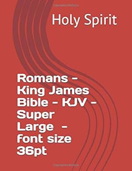 Paperback Romans - King James Bible - KJV - Super Large - font size 36pt Book