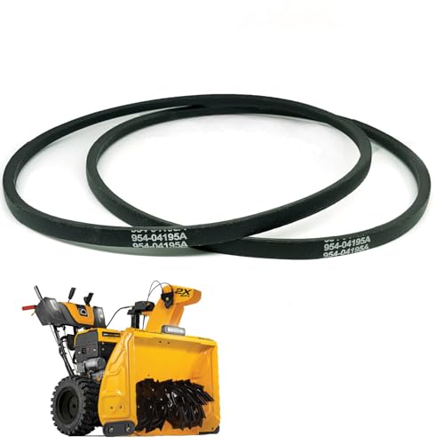 POAAOQ Snow Thrower Auger Drive Belt 954-04195A / Aramid Cord / 1/2 x 37 / for Troy Bilt Cub Cadet CRA-ftsman MTD Columbia Yard Machines 754-04195 754-04195A 954-04195 Stens 265-081
