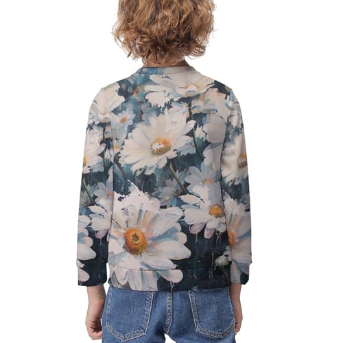 White DaisiesChildren's Casual Pullover Sweatshirt Loose Fit9-11Y2