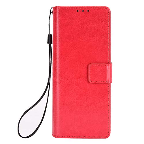 Custodia Samsung Galaxy Z Fold 2 5G [Staffa] [Slot per schede] [Flip Cover magnetica] Compatibile con lo smartphone Samsung Galaxy Z Fold 2 5G(Rosso)