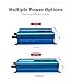 500W3000W4000W5000W car Home Outdoor Power Generation LED Digital Display 4USB Charging Power Inverter Plug Strip Blue (Size : 3000W/12V)