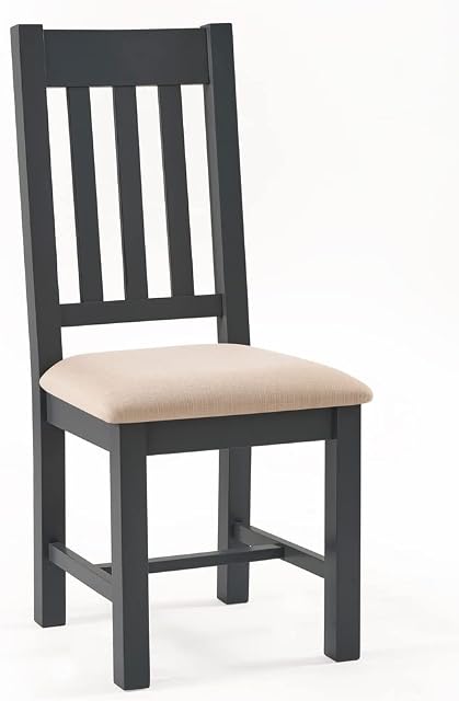 Julian Bowen Set of 2 Bordeaux Dining Chairs, Dark Grey