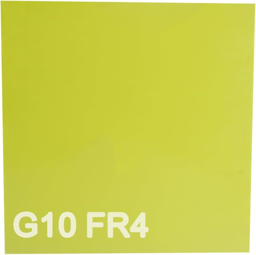 G10 FR4 Sheet Fiberglass Panel, Epoxy Resin Panel, 235x235x5mm Yellow