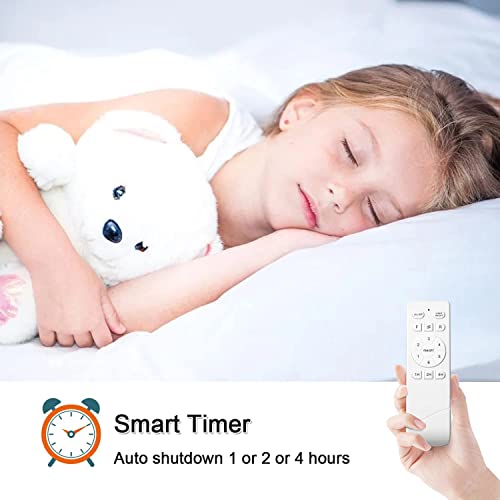 Ceiling Fans With Lights, 18'' Small Fandelier Ceiling Fan With Light And Remote, Farmhouse Caged Ceiling Fan With Light Flush Mount (Farmhouse) #TOP4