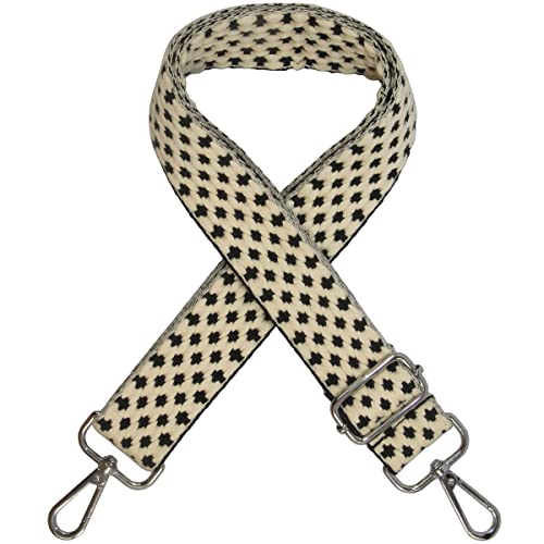 Image of Duwi Wide Handbag&Purse Strap Jacquard Woven Guitar Style Replacement Strap Multicolor Canvas Adjustable Crossbody Bag Strap