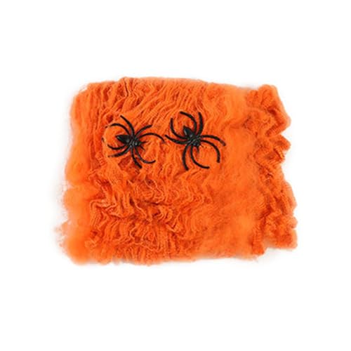 Telaraña Decorativa,Tela de araña de Halloween,Telarañas realistas para Halloween - Telarañas de Buena adherencia, Decoraciones de Casas de Vacaciones para Casas encantadas, Bares, Fiestas