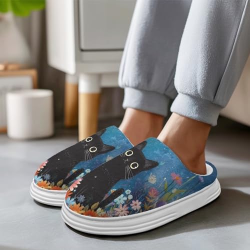 Thick Sole Slippers for Women Fuzzy Comfortable House Slippers 5-113