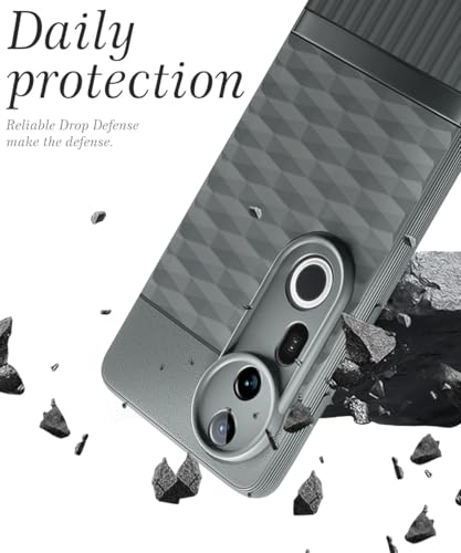 Image of WOW IMAGINE Back Cover for Vivo T4 Ultra with Hexa Cube Design | Ultra Slim Soft Rubberised Case | Inner Velvet Fabric | Matte Silicone Flexible Mobile Case | Camera Protection - Olive Green