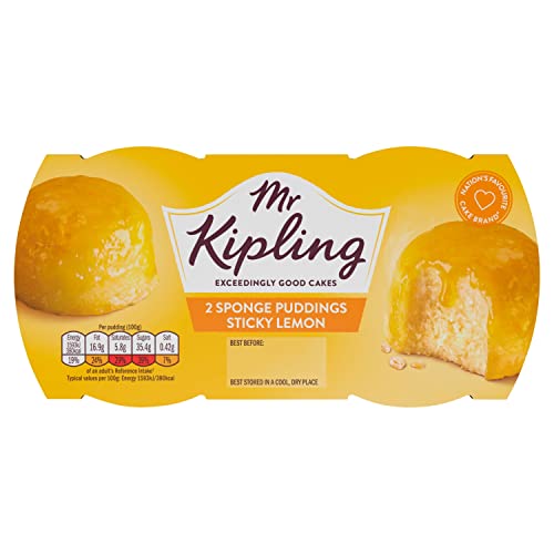Mr Kipling Lemon Sponge Puddings 2x95g (Pack of 2)